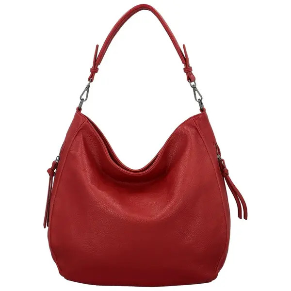 Dámská kabelka na rameno červená - Paolo bags Leyra