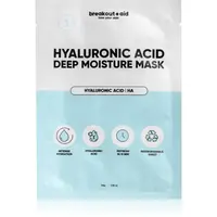 breakout + aid Hyaluronic Acid Deep Moisture Mask hydratačná plátienková maska s kyselinou hyalurónovou 34 g