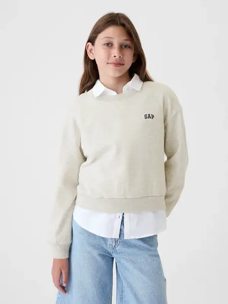 GAP Dívčí Dětská mikina s logem 499111-00 Velikost: M