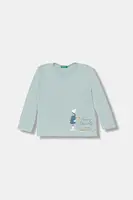 Dětské bavlněné tričko s dlouhým rukávem United Colors of Benetton