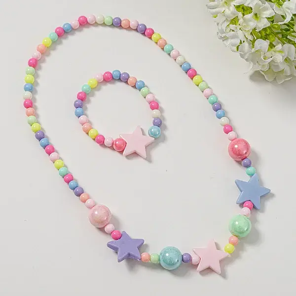 Plastic Beaded Necklaces & Beaded Bracelets
