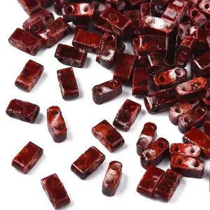 2-Hole Opaque Glass Seed Beads