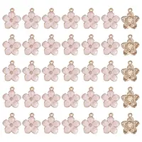100Pcs Zinc Alloy Enamel Pendants