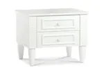 Noční stolek se zásuvkami lexi - bílá