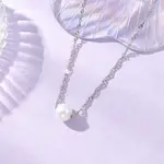 Natural Cultured Freshwater Pearl Potato Pendant 304 Stainless Steel Singapore Chains Necklaces