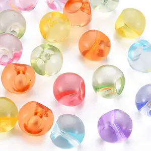 1-Hole Transparent Acrylic Buttons