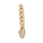 Brass Micro Pave Cubic Zirconia Pendants