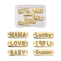 Brass Micro Pave Cubic Zirconia Links