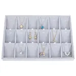 1Pc 18-Slot Velvet Pendant Necklace Displays