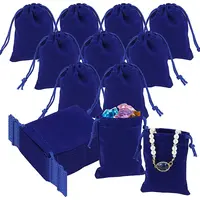 40Pcs Rectangle Velvet Drawstring Pouches