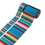 2Rolls 2 Styles Stripe Pattern Printed Polyester Grosgrain Ribbon