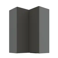 Horní rohová skříňka Aria ANT 60x60 GN-90 2F (90°) Barva korpusu: Antracit, Barva dvířek: GR - Graphite AFM