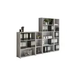 MID.YOU REGÁL NA DOKUMENTY, šedá, 257/185,6/33 cm