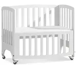 Postieľka so sklopiteľnou stranou 55x95cm nyssa - biela