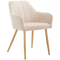 MID.YOU ŽIDLE S PODRUČKAMI, železo, samet, světle hnědá