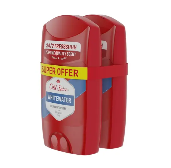 Old Spice Whitewater Pánský tuhý deodorant 2x50 ml