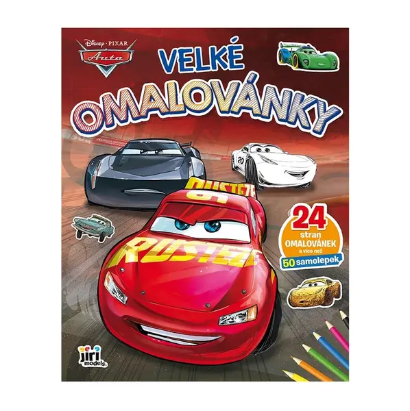 JIRI MODELS Velké omalovánky Auta 1 ks