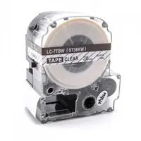 Epson LC-ST36KW, 36mm x 8m, černý tisk / průhledný podklad, kompatibilní páska