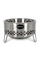 Přenosné nekouřící ohniště Petromax 57 x 57 x 34,9 cm šedá barva