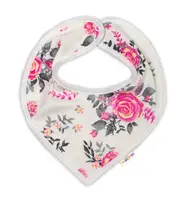Baby Nellys Bavlněný šátek na krk New Roses - smetanový