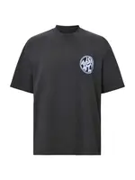 AllSaints Tričko 'DISTORTION'  svetlofialová / čierna