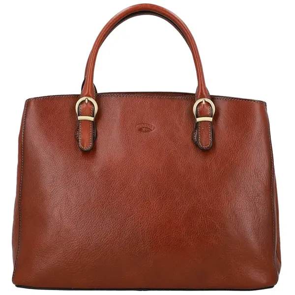 Dámská kožená kabelka do ruky hnědá - Katana Siara