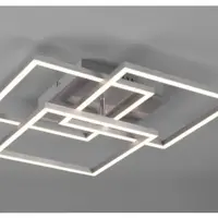 Stropní/nástěnné LED osvětlení Mobile, matný nikl, hranaté