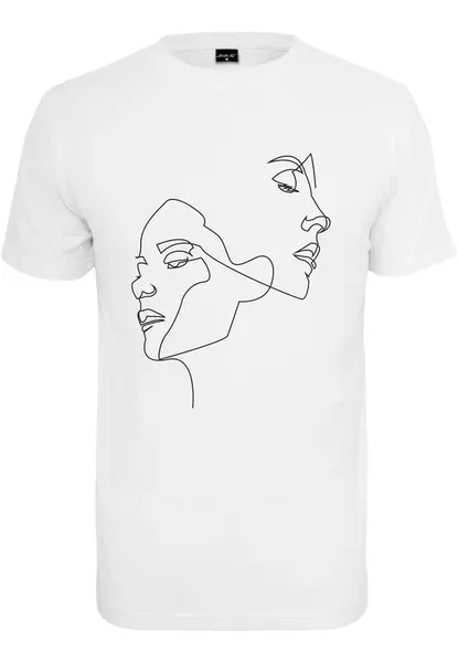 Women's single-breasted T-shirt white