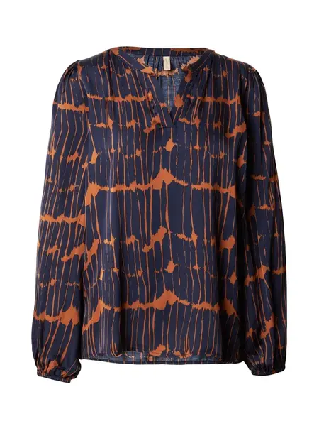 Soyaconcept Blúzka 'ARLETTE 1'  námornícka modrá / koňaková