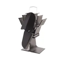 Ventilátor na kachle FLAMINGO dvojlopatkový, čierny FLHSF17-265