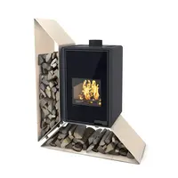 Krbové kachle FLAMINGO DELUXE KAMPA ľavá, krémová FLHSF42-010