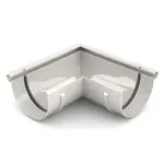 Vnější žlabový roh  75 mm Bryza bílá