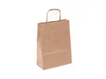 300 ks - Papírová taška hnědá 180x80x240mm