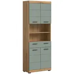 MID.YOU VYSOKÁ SKŘÍŇ, šalvějově zelená, 74/191/31 cm