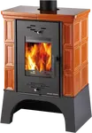Haas+Sohn Kachlová kamna EBOLI, karamel, podstavec černý