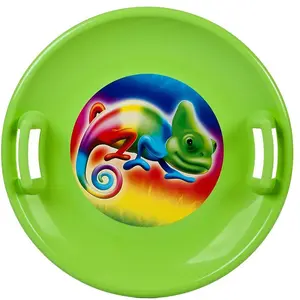 Talíř na sníh zelený