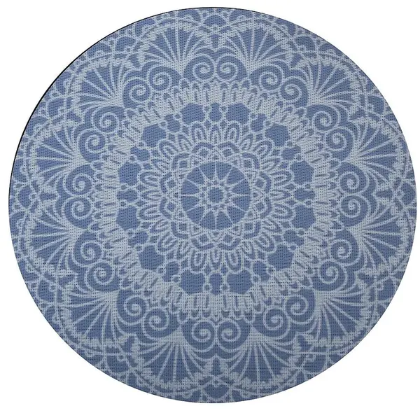 Plastové prostírání 38x0.3x38 cm modrý,bílý