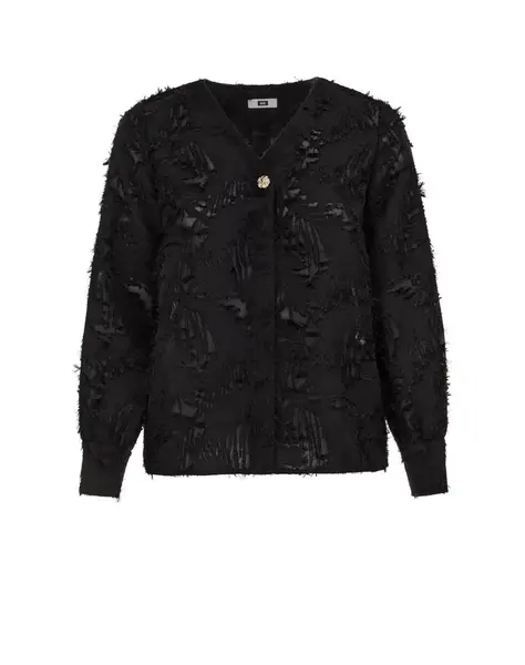 WE Fashion Blúzka  čierna