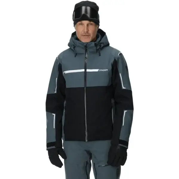 Spyder TITAN Pánská lyžařská bunda, tmavě šedá, velikost