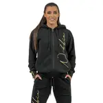 Dámská sportovní mikina s kapucí Nebbia INTENSE Signature 845 Black/Gold XS