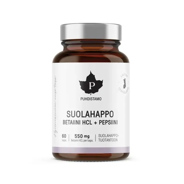 Puhdistamo Betain HCL 60 kapslí