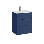 Roca Optica kúpeľňová skrinka s umývadlom 60x75,7x45,5 cm modrá mat OPT603ZM