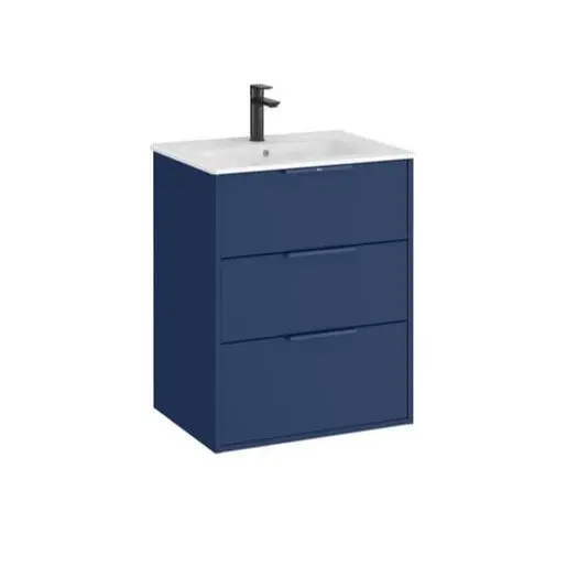 Roca Optica kúpeľňová skrinka s umývadlom 60x75,7x45,5 cm modrá mat OPT603ZM