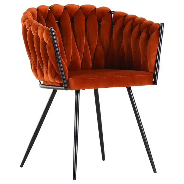 Landscape ŽIDLE S PODRUČKAMI, hliník, velur, oranžová