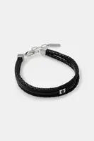 Kožený náramek Maserati LEATHER pánský, JM525AVE32