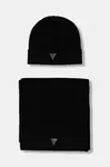 Čepice a šála Guess černá barva, M4BZ14 Z2W80