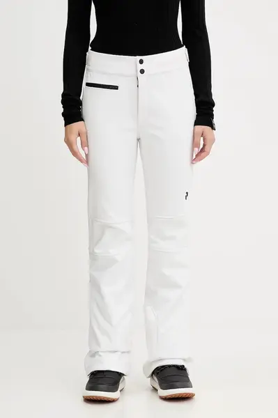 Lyžařské kalhoty Peak Performance bílá barva, G80475