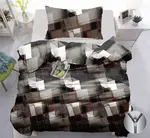 Bavlněné povlečení VAREON hnědošedé Rozměr povlečení: 70 x 90 cm | 140 x 200 cm