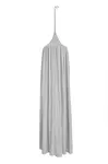 Šedý lněný baldachýn nad postýlku STONE GRAY