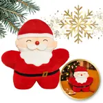 Sametový dekorační polštář SANTA CLAUS, červený